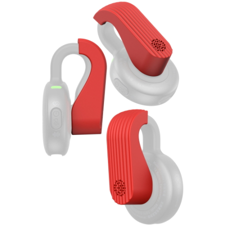 SmallRig 6546 S70-C1 - bezprzewodowy zestaw audio do smartfonów z 9 kolorowymi nakładkami - przykład użycia z kolorowymi nakładkami
